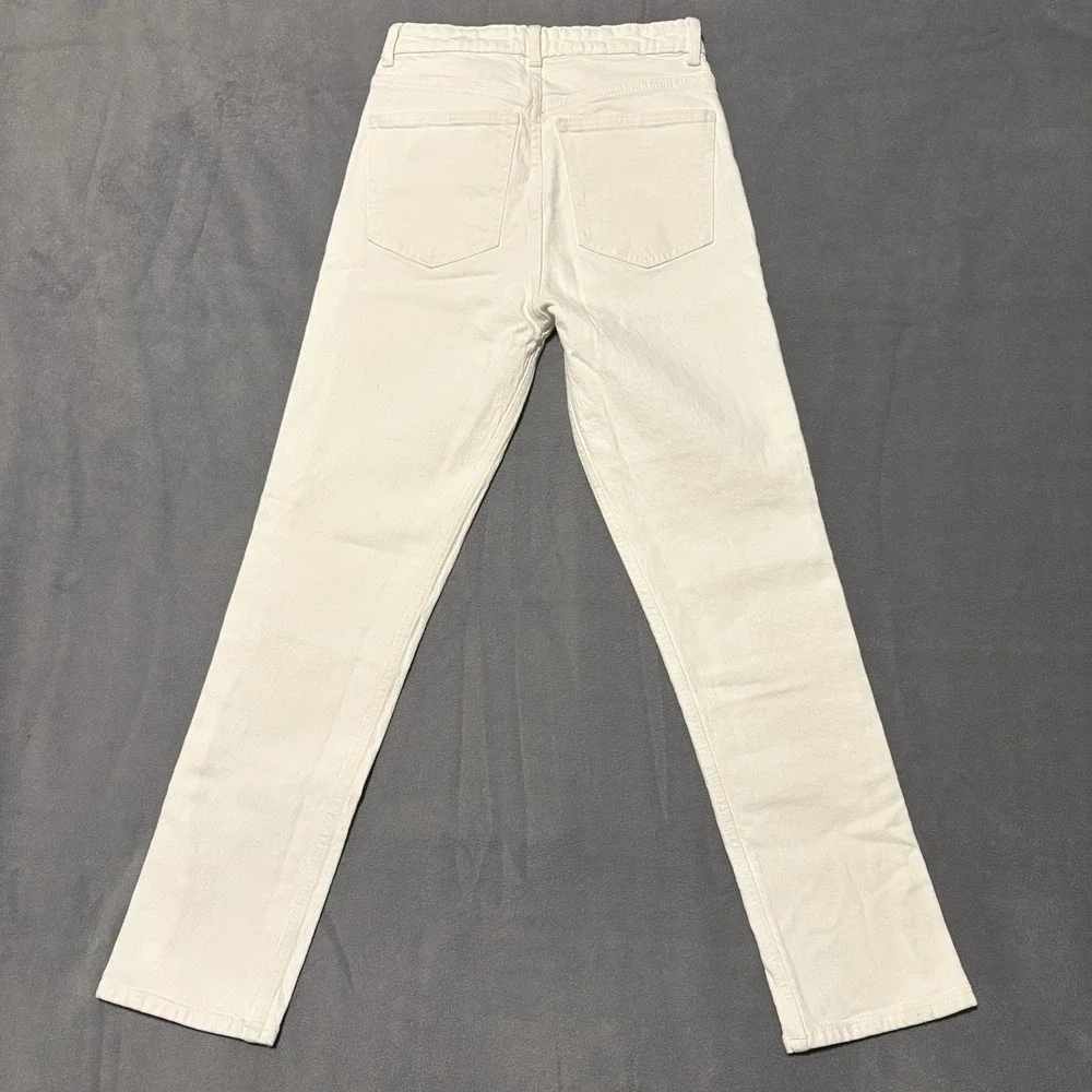 White Jeans Girls‎ Size 2 Skinny Ankle Zara Pants Denim Stretch NEW